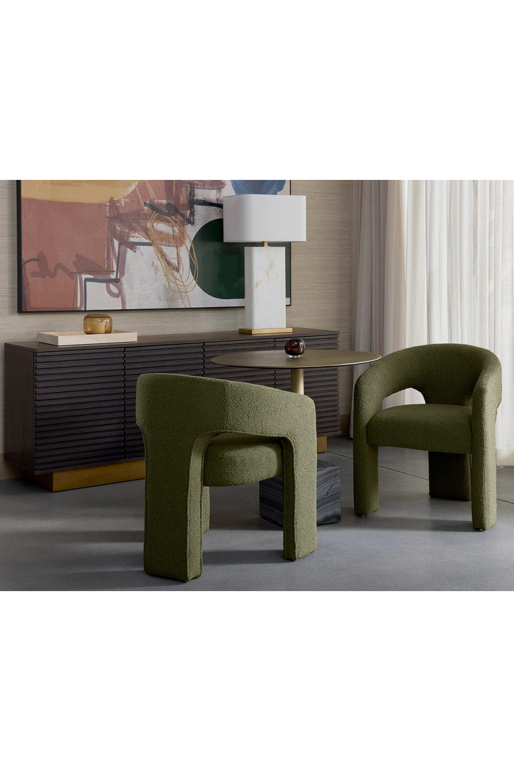Modern European furniture - Antique Brass Marble Bistro Table - www.oroa.com | Oroa.com