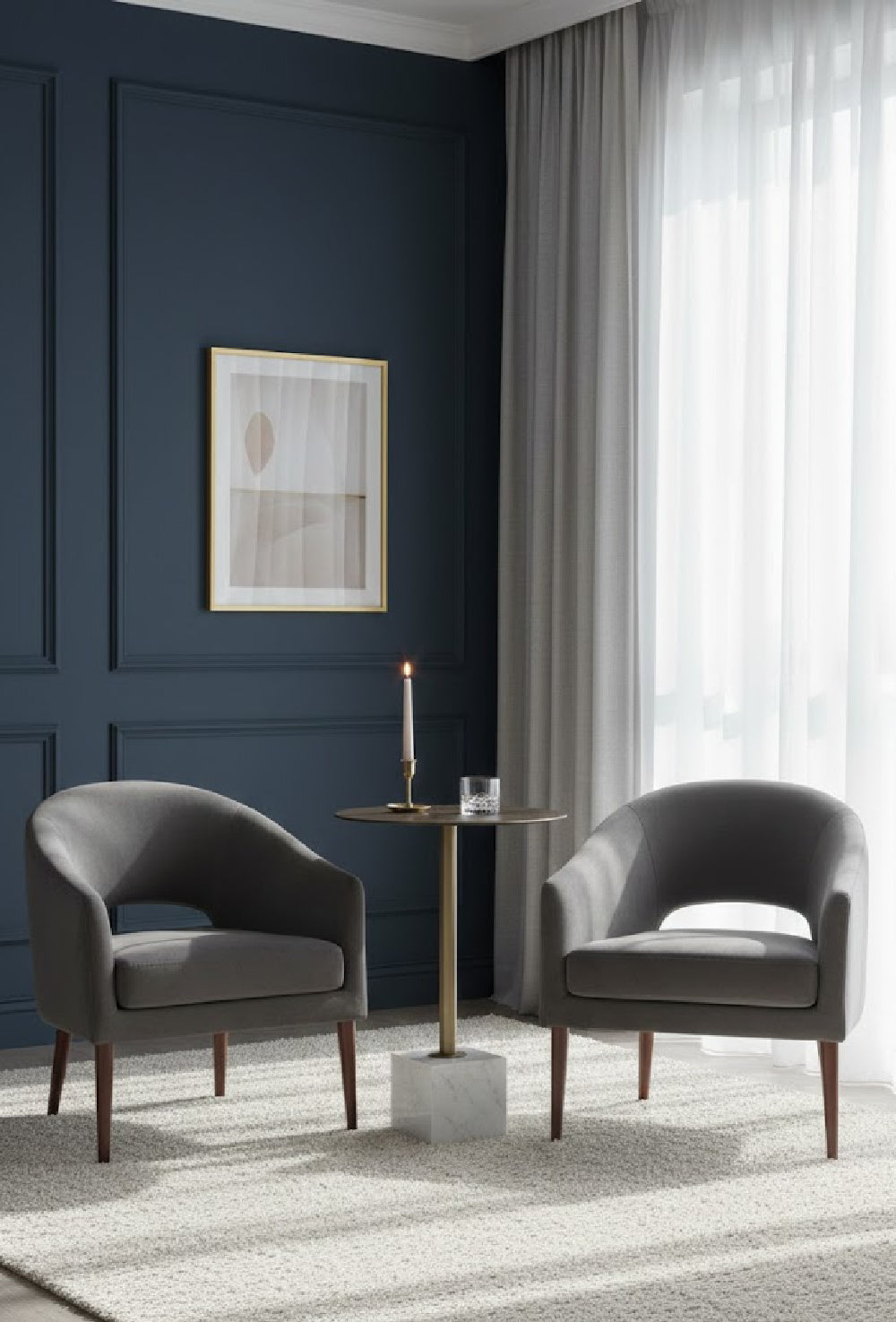 Modern European furniture - Marble Round Bar Table - www.oroa.com | Oroa.com