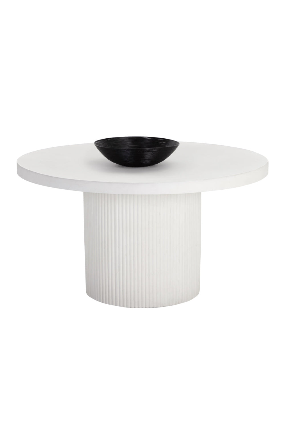 Modern European furniture - White Concrete Indoor/Outdoor Dining Table - www.oroa.com | Oroa.com