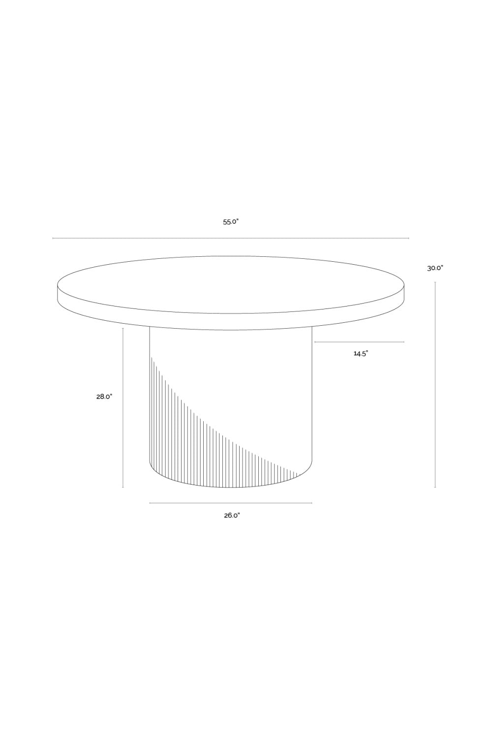 Modern European furniture - White Concrete Indoor/Outdoor Dining Table - www.oroa.com | Oroa.com