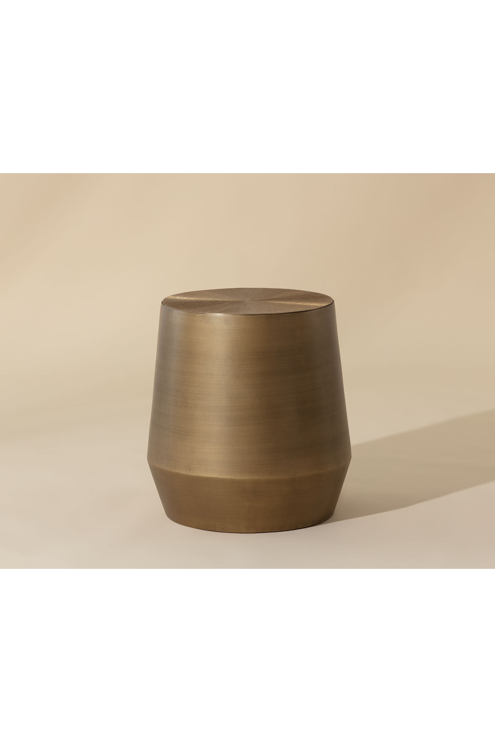 Modern European furniture - Etched Aluminum End Table - www.oroa.com | Oroa.com