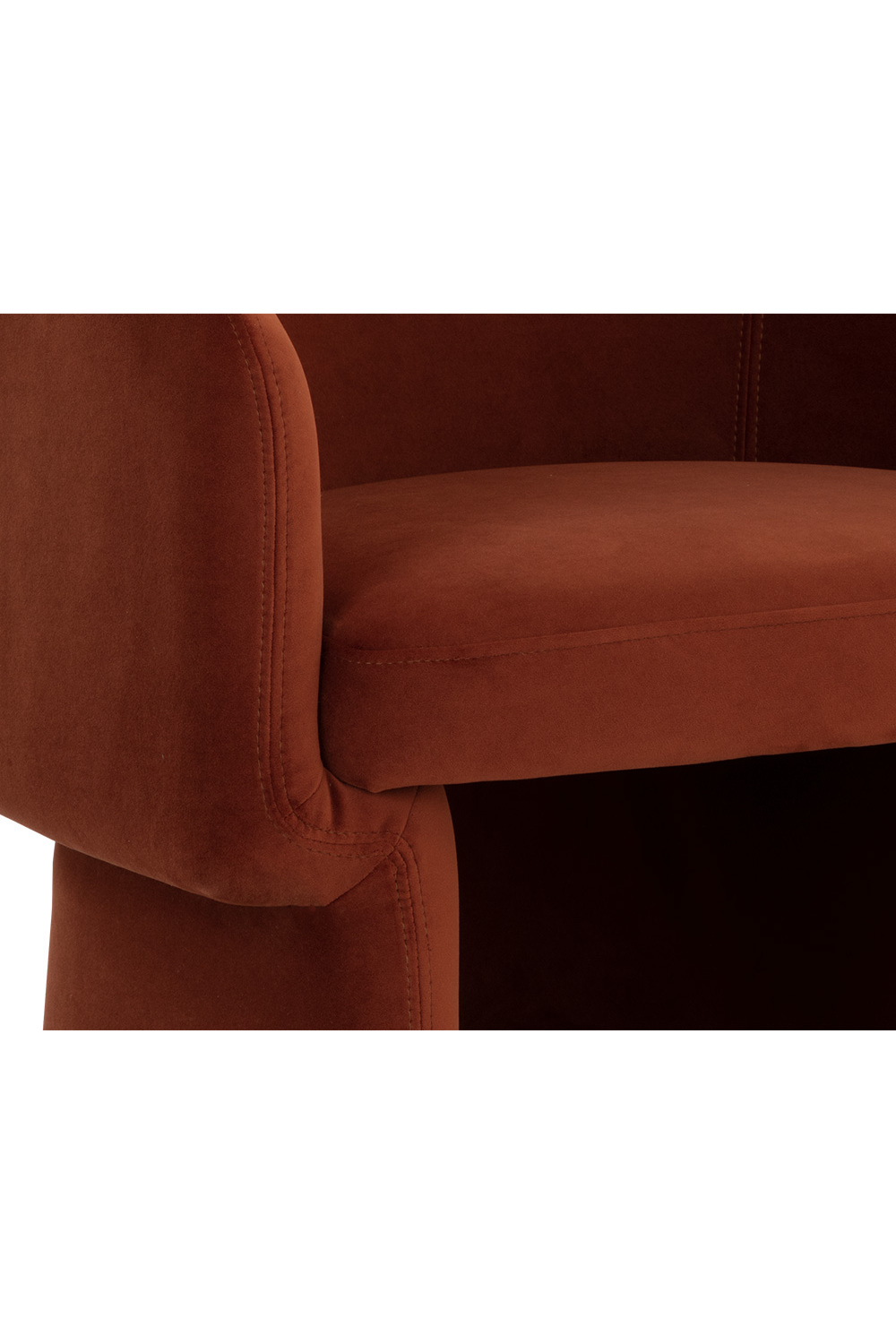 Modern European furniture - Barrel-Back Orange Lounge Chair - www.oroa.com | Oroa.com