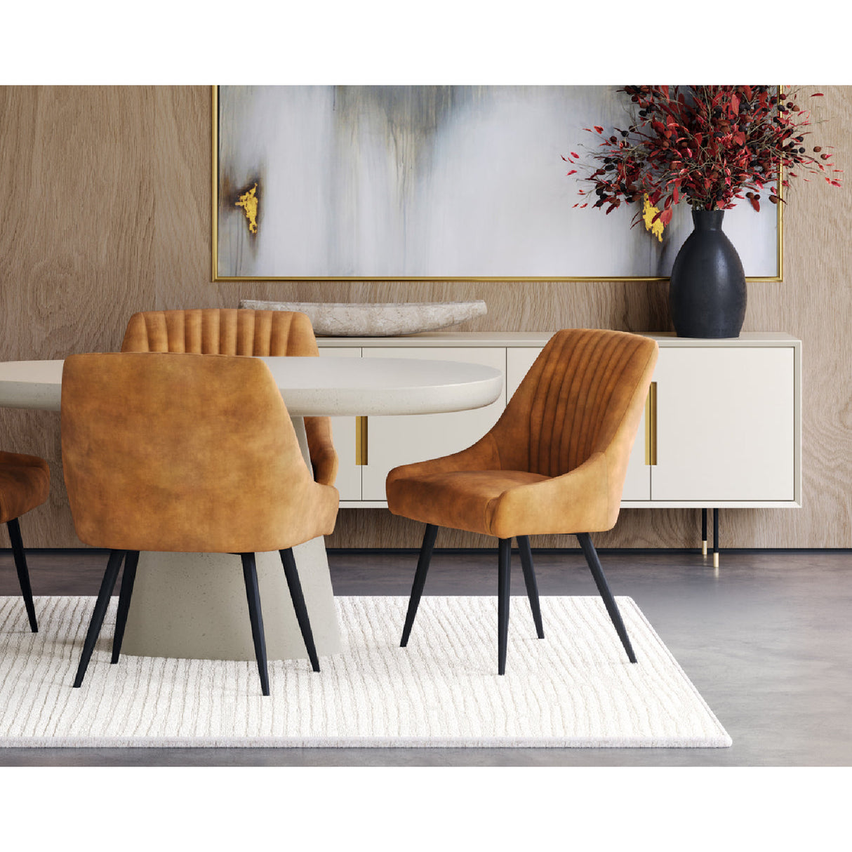 Modern European furniture - 4-Door Cream Modern Sideboard - www.oroa.com | Oroa.com