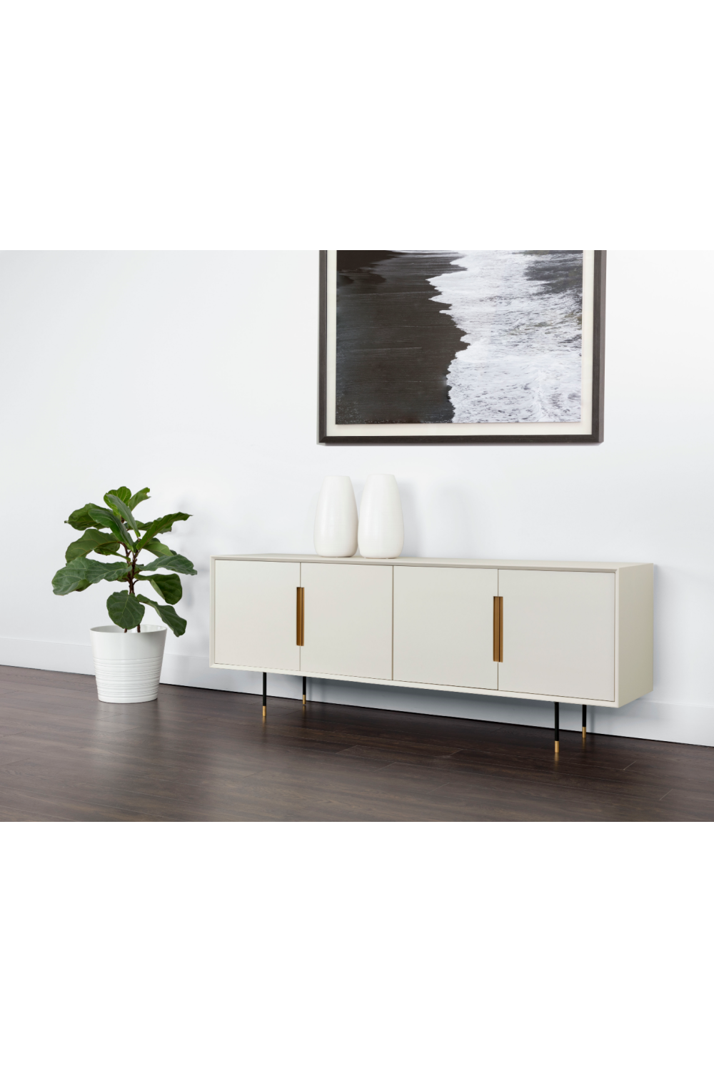 Modern European furniture - 4-Door Cream Modern Sideboard - www.oroa.com | Oroa.com