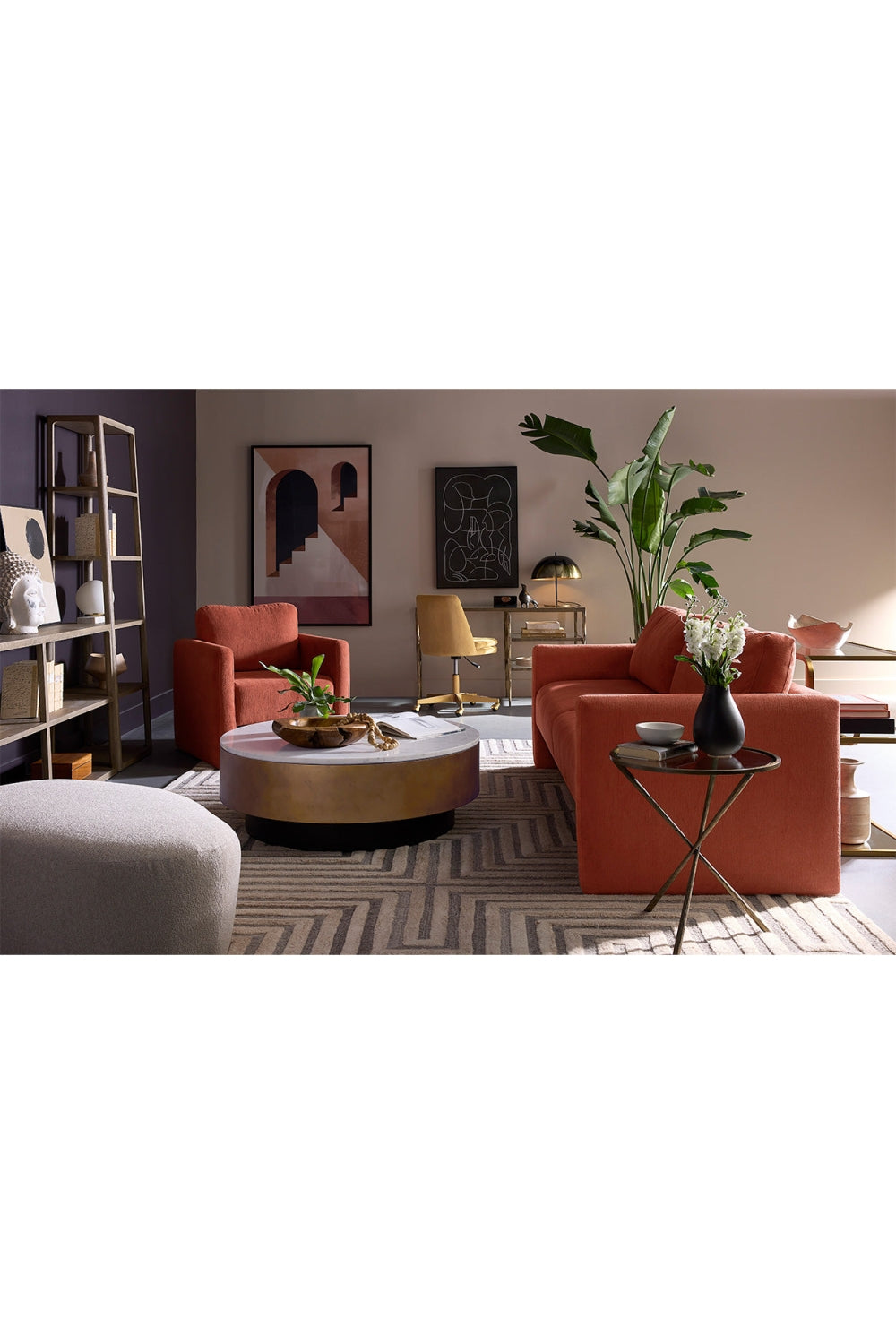 Modern European furniture - Matte Gold Base Office Chair - www.oroa.com | Oroa.com