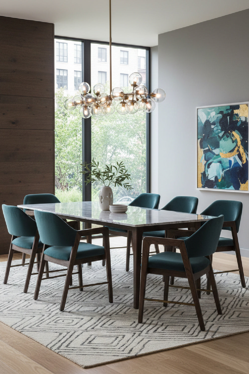 Modern European furniture - Smoked Acacia Frame Dining Chair - www.oroa.com