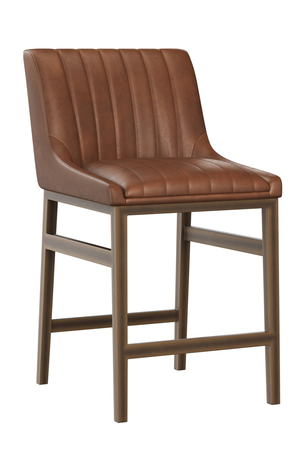Modern European furniture - Channel-Tufted Counter Stool - www.oroa.com | Oroa.com