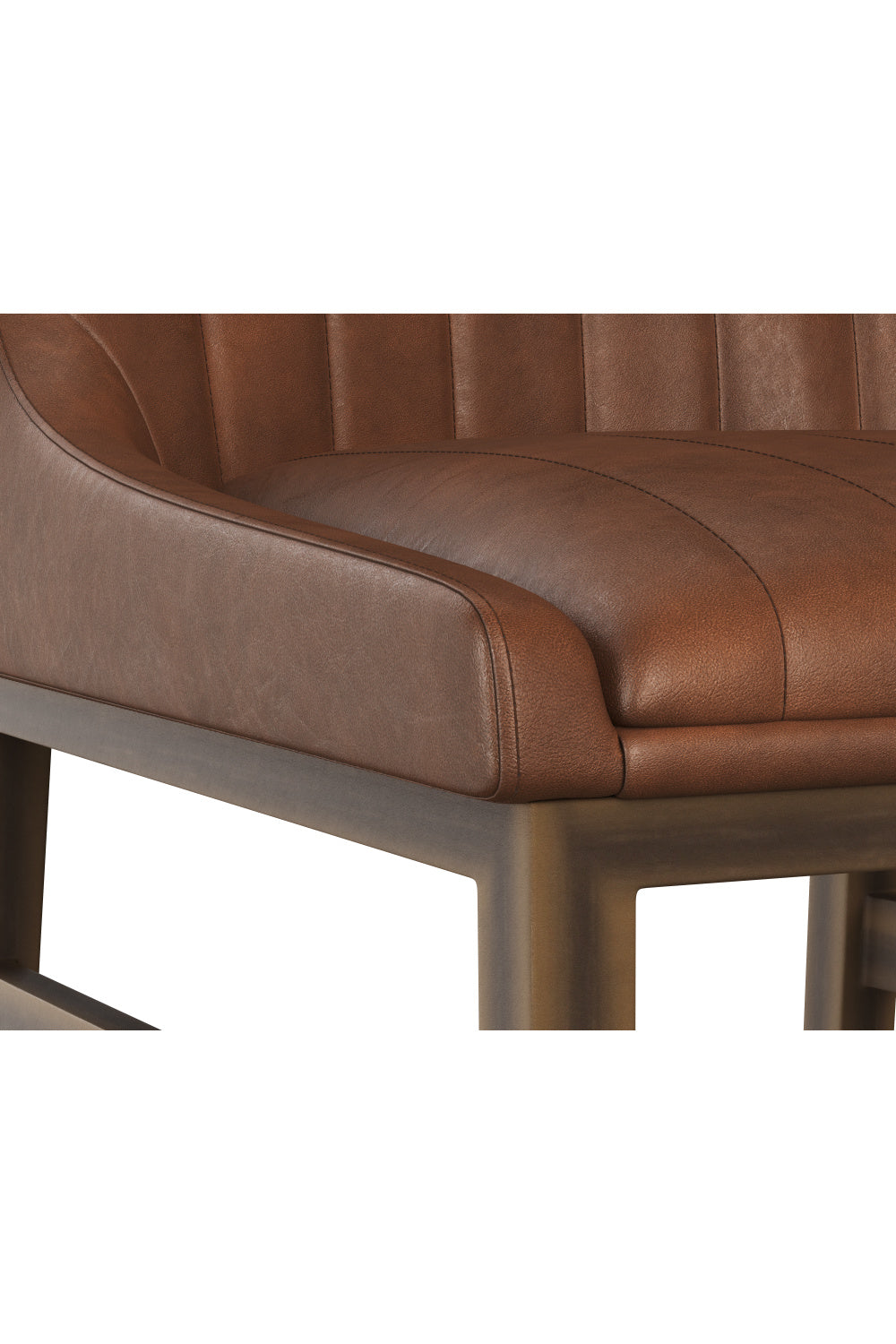 Modern European furniture - Channel-Tufted Counter Stool - www.oroa.com | Oroa.com