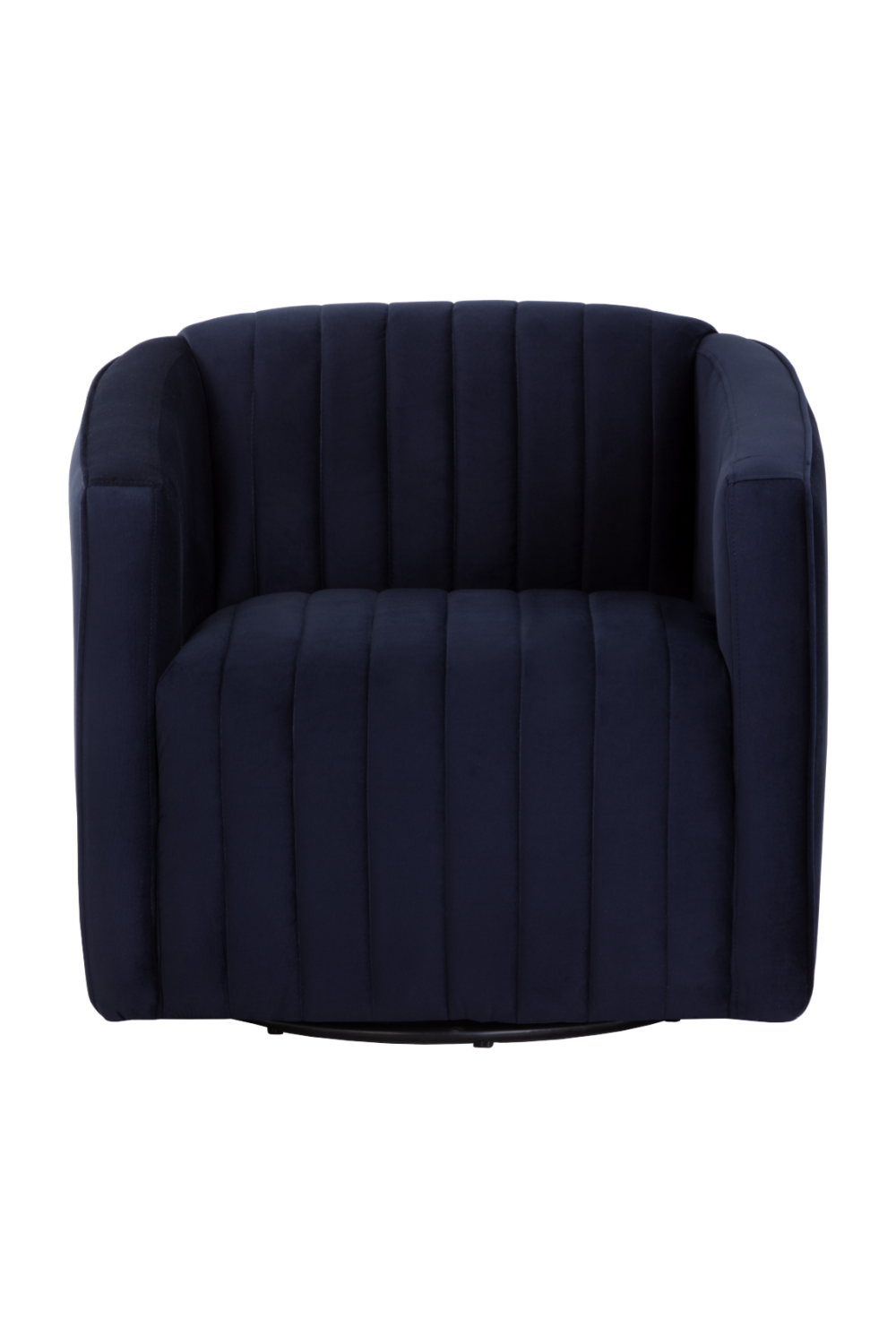 Modern European furniture - Channel Tufted Swivel Lounge Chair - www.oroa.com | Oroa.com