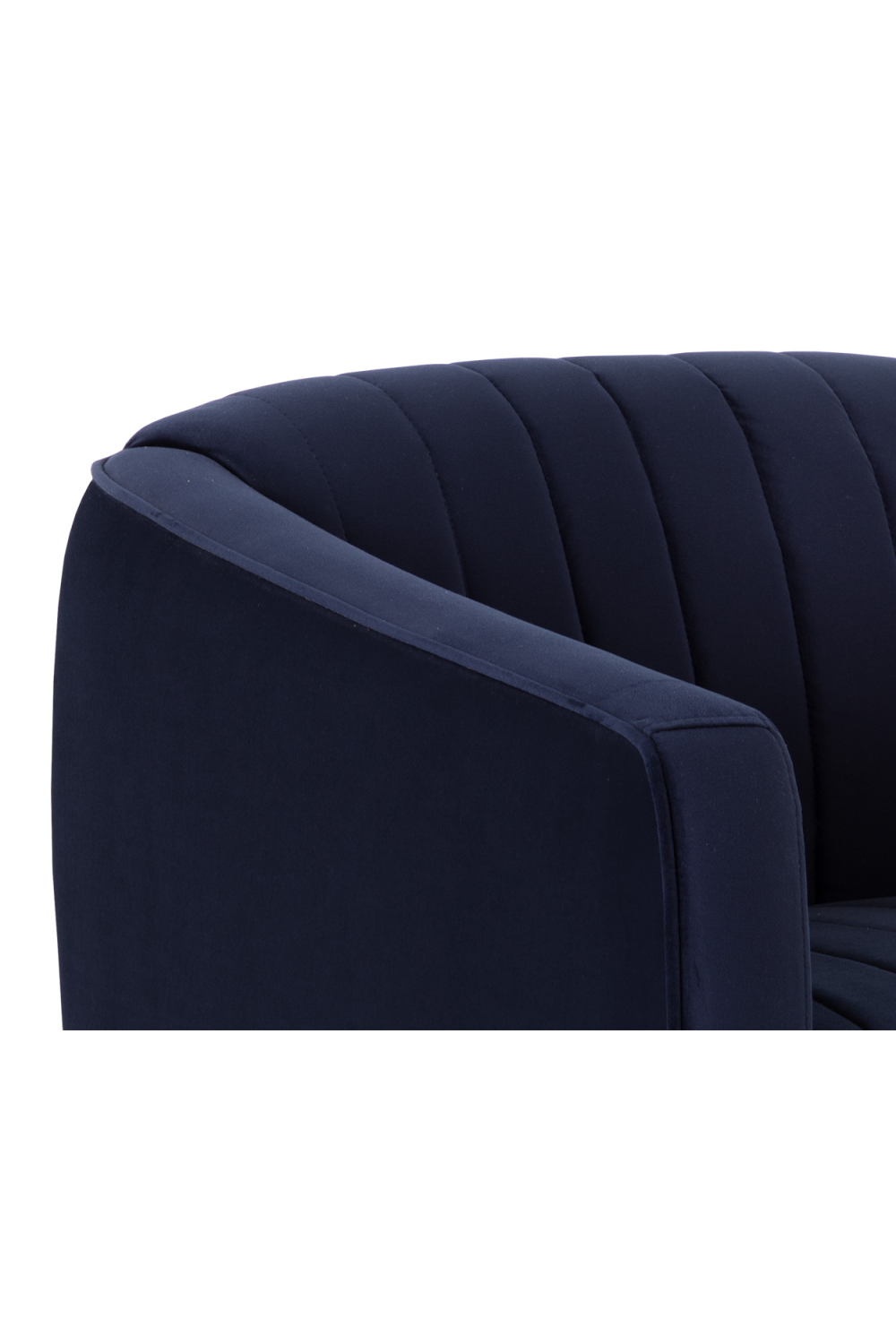 Modern European furniture - Channel Tufted Swivel Lounge Chair - www.oroa.com | Oroa.com