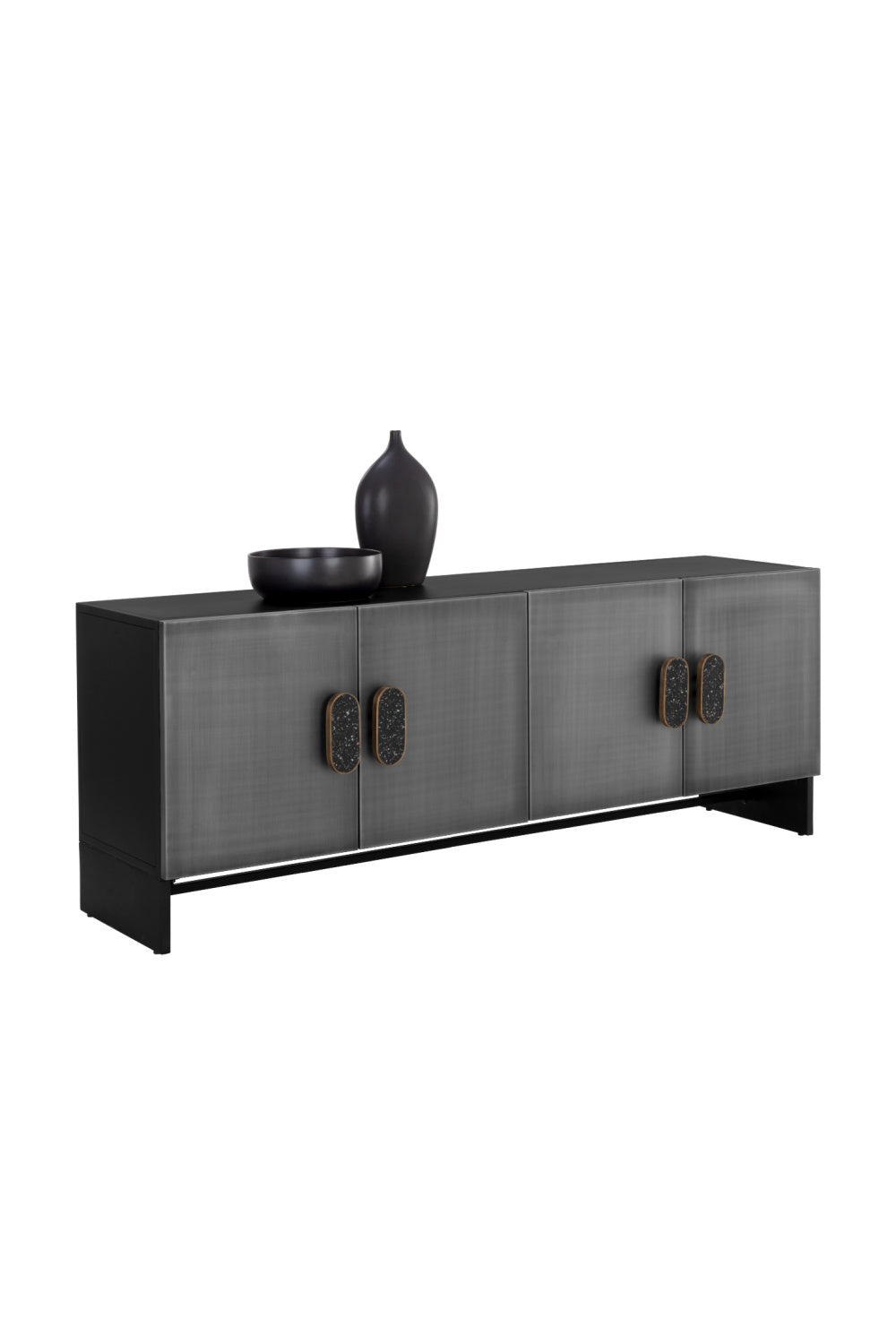 Modern European furniture - 4-Door Silver Sideboard - www.oroa.com | Oroa.com