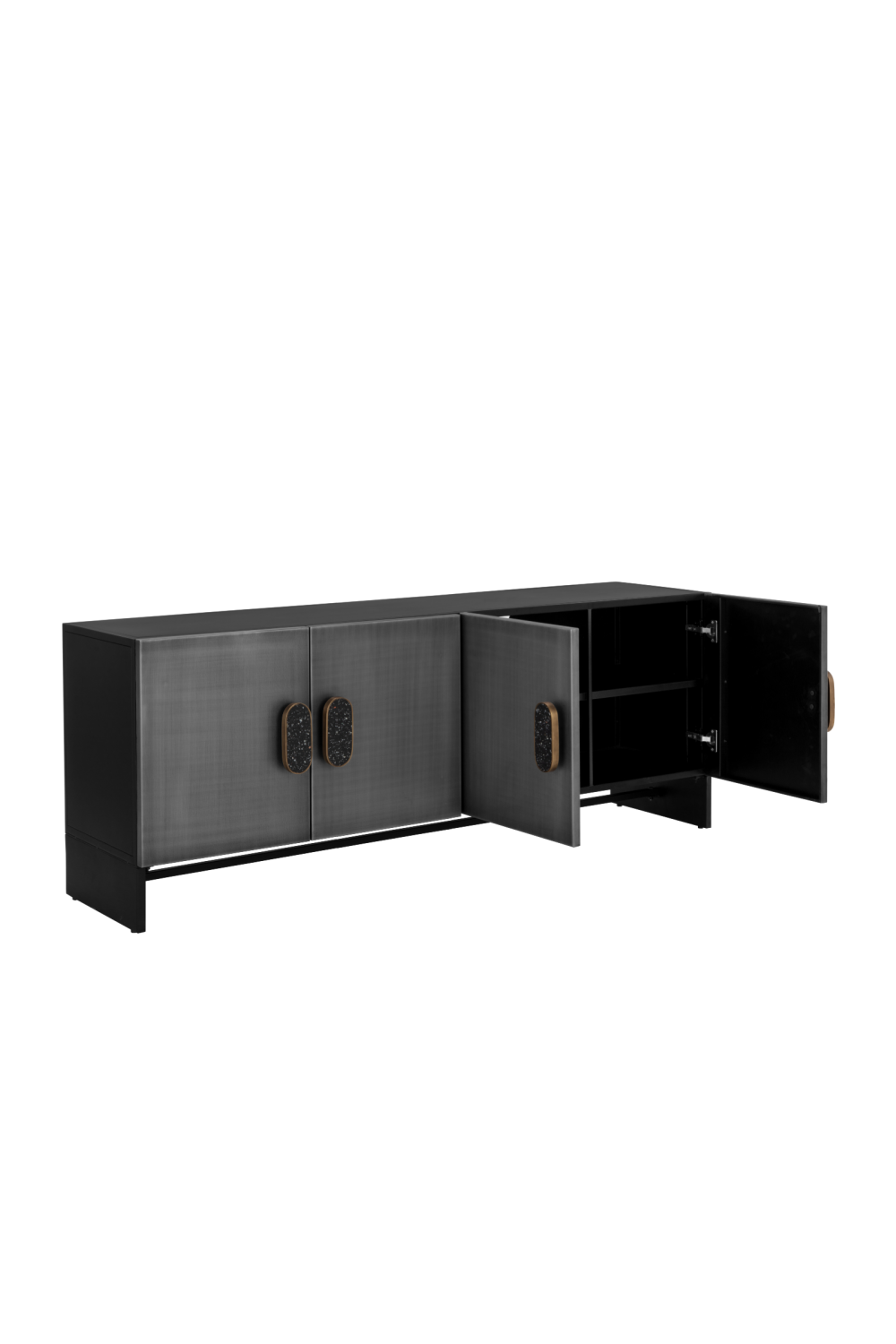 Modern European furniture - 4-Door Silver Sideboard - www.oroa.com | Oroa.com