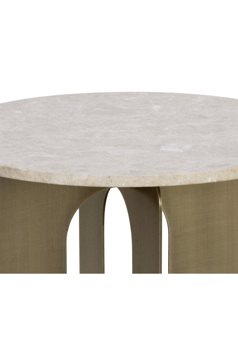 Modern European furniture - Gray Marble Round End Table - www.oroa.com | Oroa.com