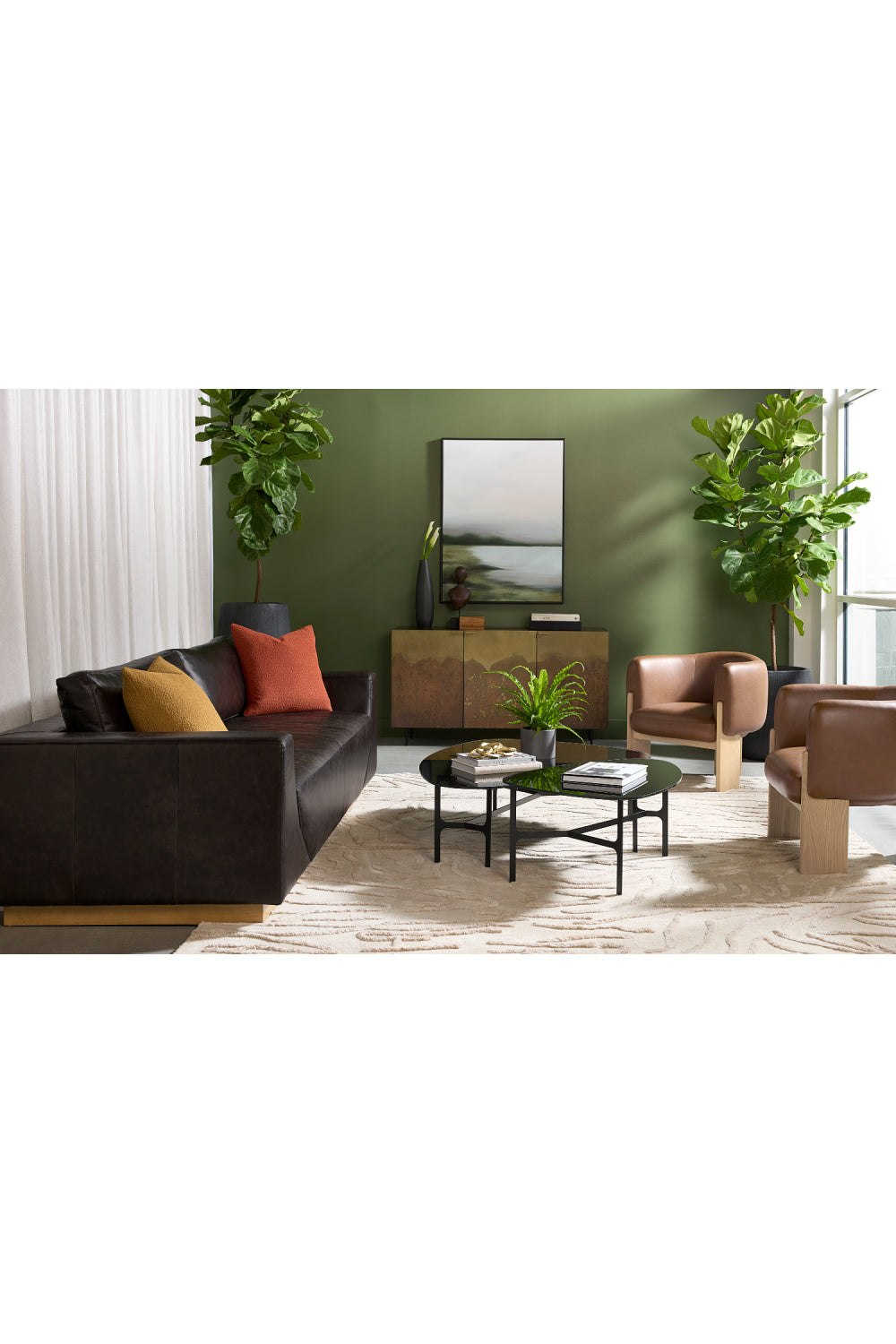 Modern European furniture - Ombre Antique Brass 3-Door Sideboard - www.oroa.com | Oroa.com