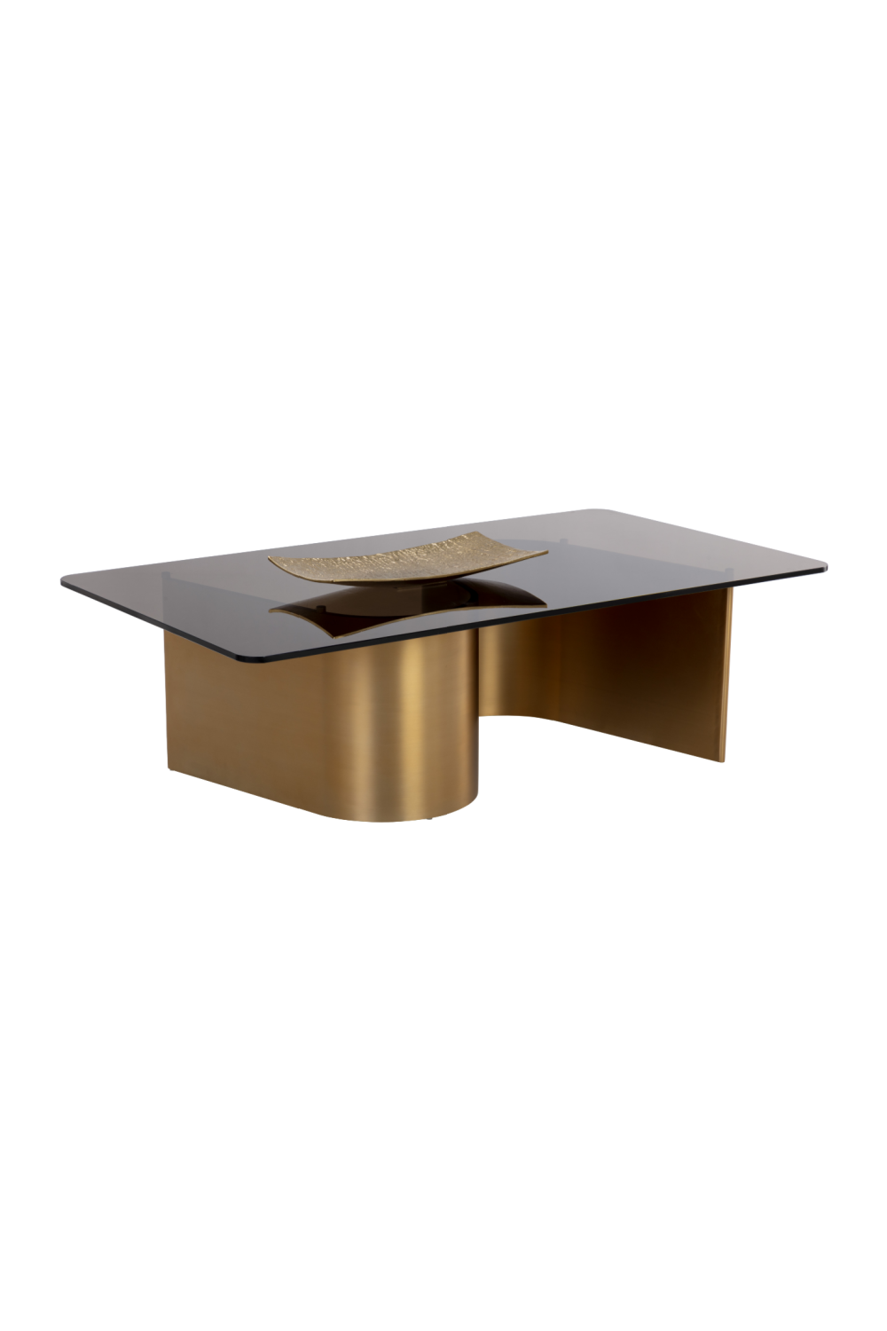 Modern European furniture - Gold S-Shaped Base Coffee Table - www.oroa.com | Oroa.com