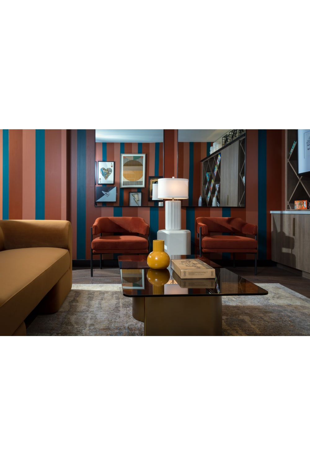 Modern European furniture - Gold S-Shaped Base Coffee Table - www.oroa.com | Oroa.com