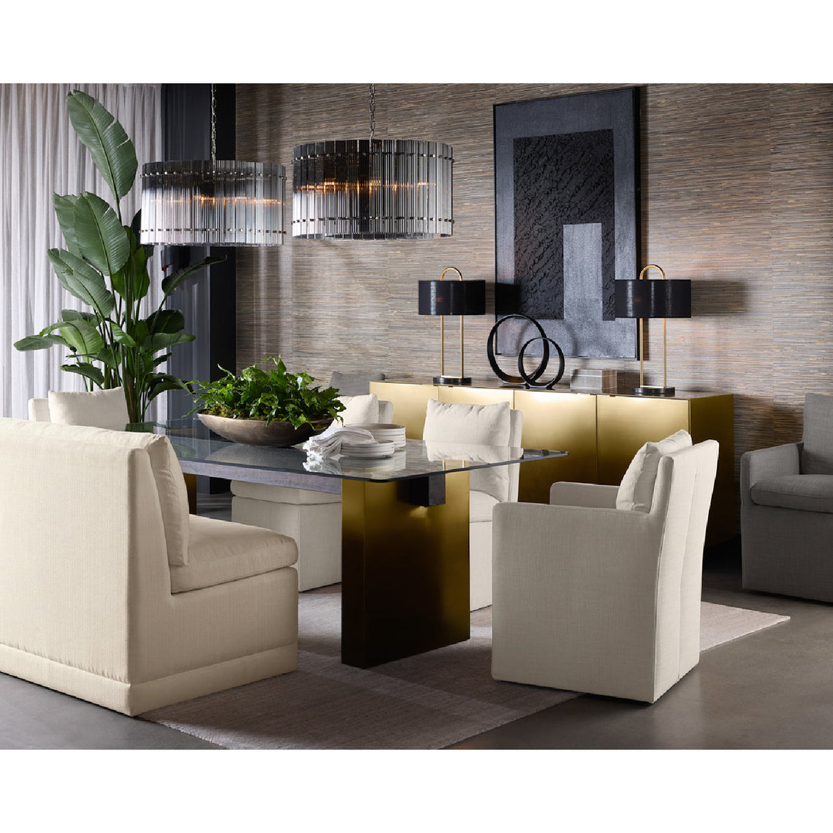 Modern European furniture - Bronze Ombre 4-Door Sideboard - www.oroa.com | Oroa.com