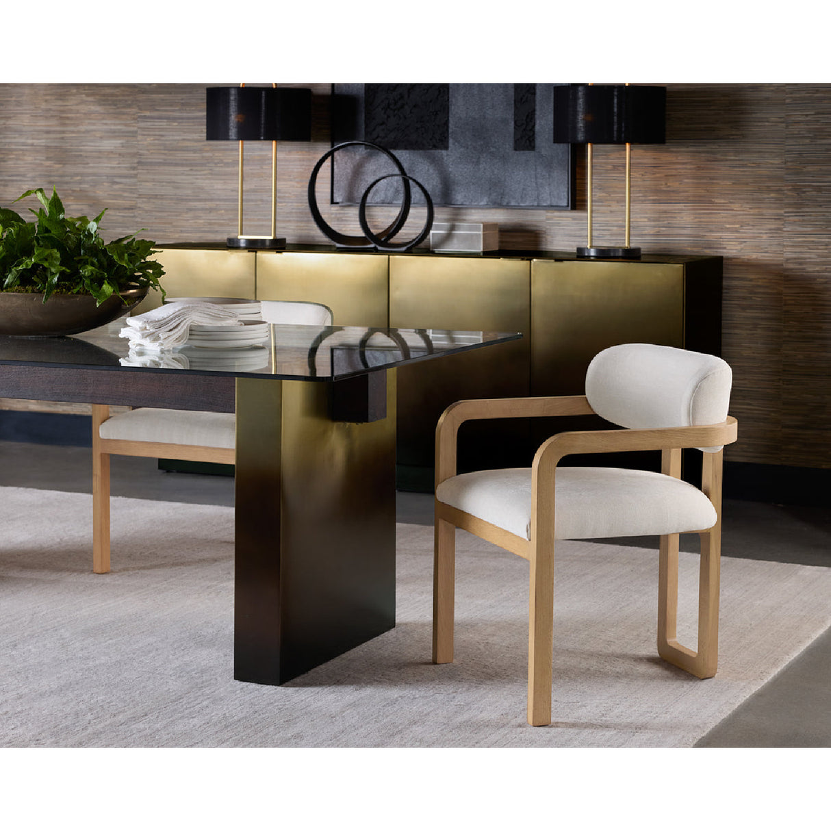 Modern European furniture - Bronze Ombre 4-Door Sideboard - www.oroa.com | Oroa.com