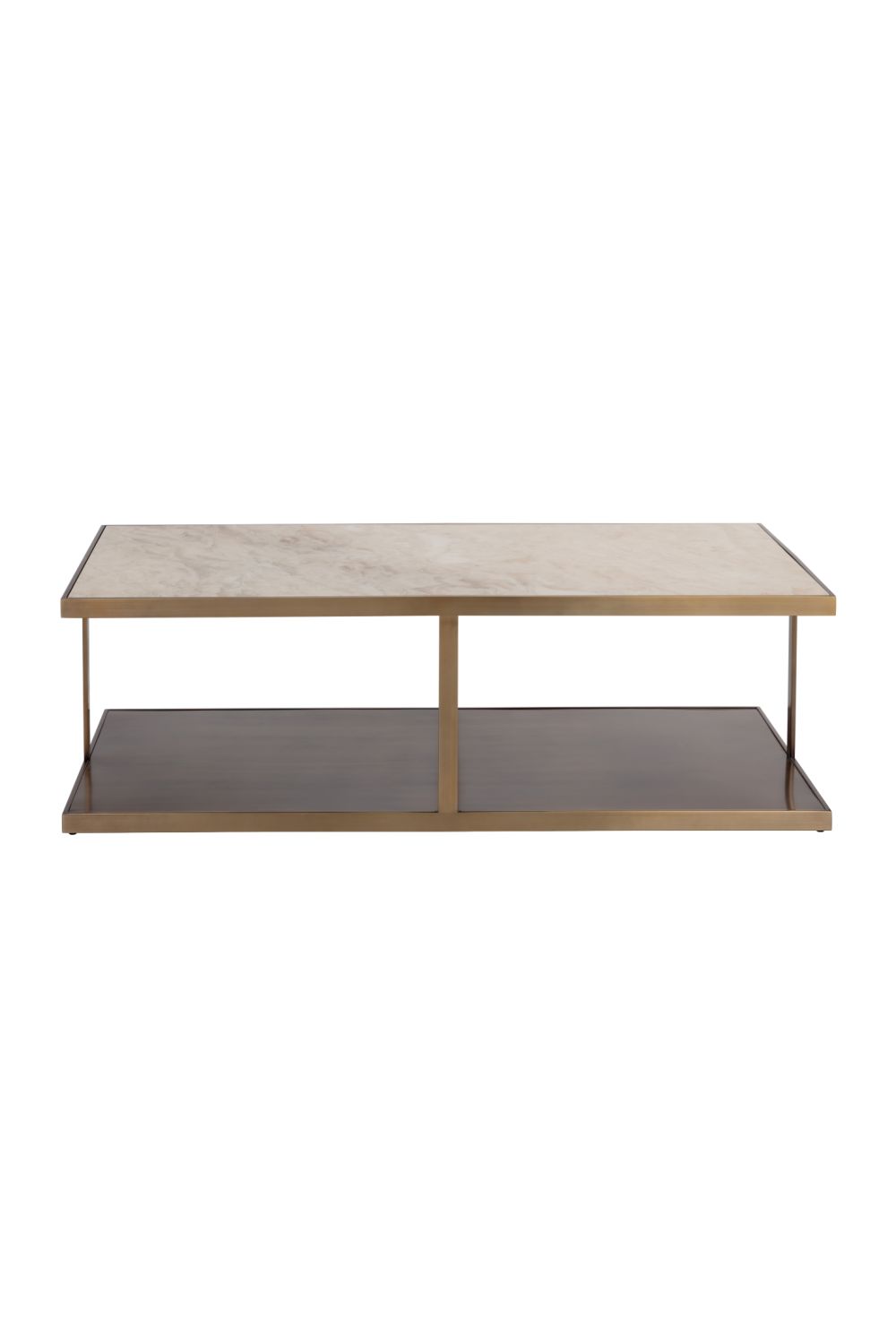 Modern European furniture - Beige Marble Rectangular Coffee Table - www.oroa.com | Oroa.com