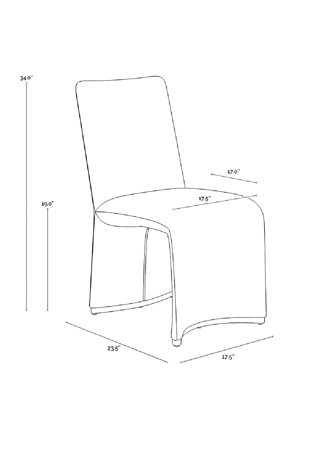 Modern European furniture - Fabric Upholstered Modern Dining Chairs (2) - www.oroa.com | Oroa.com