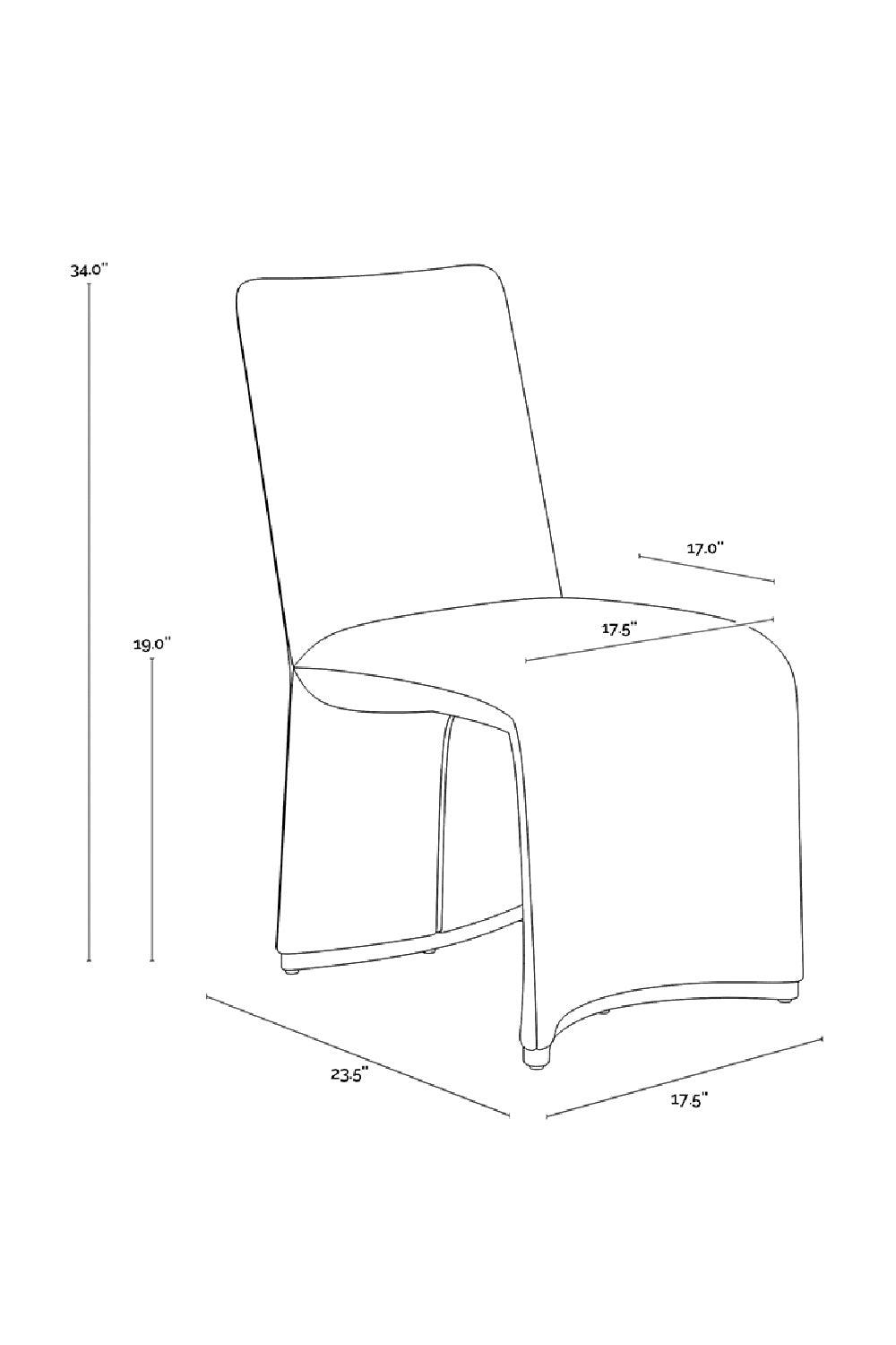 Modern European furniture - Fabric Upholstered Modern Dining Chairs (2) - www.oroa.com | Oroa.com