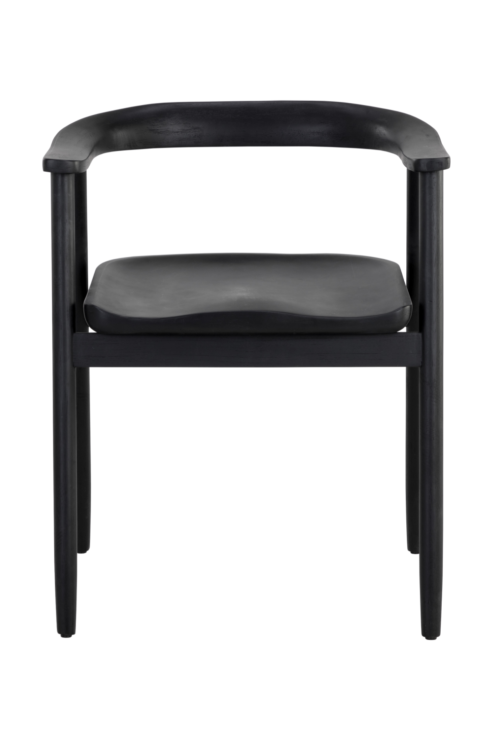 Modern European furniture - Black Acacia Wood Dining Armchair - www.oroa.com | Oroa.com