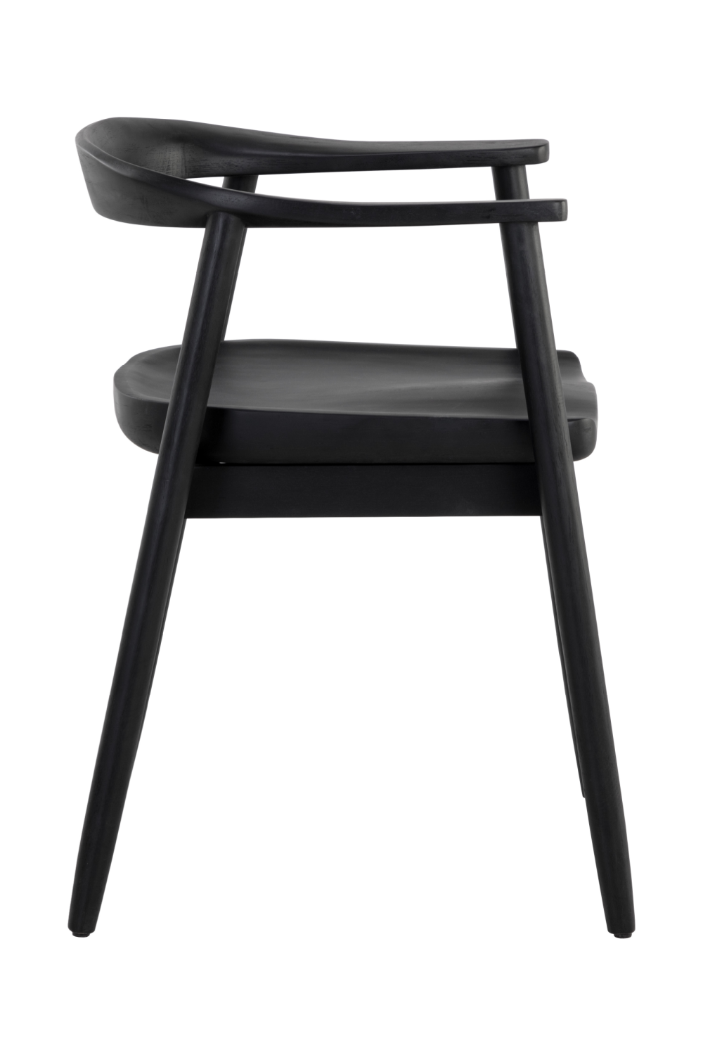 Modern European furniture - Black Acacia Wood Dining Armchair - www.oroa.com | Oroa.com