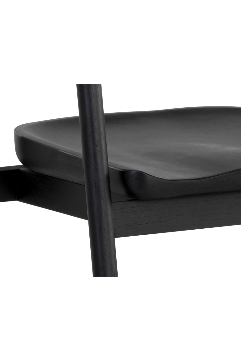 Modern European furniture - Black Acacia Wood Dining Armchair - www.oroa.com | Oroa.com