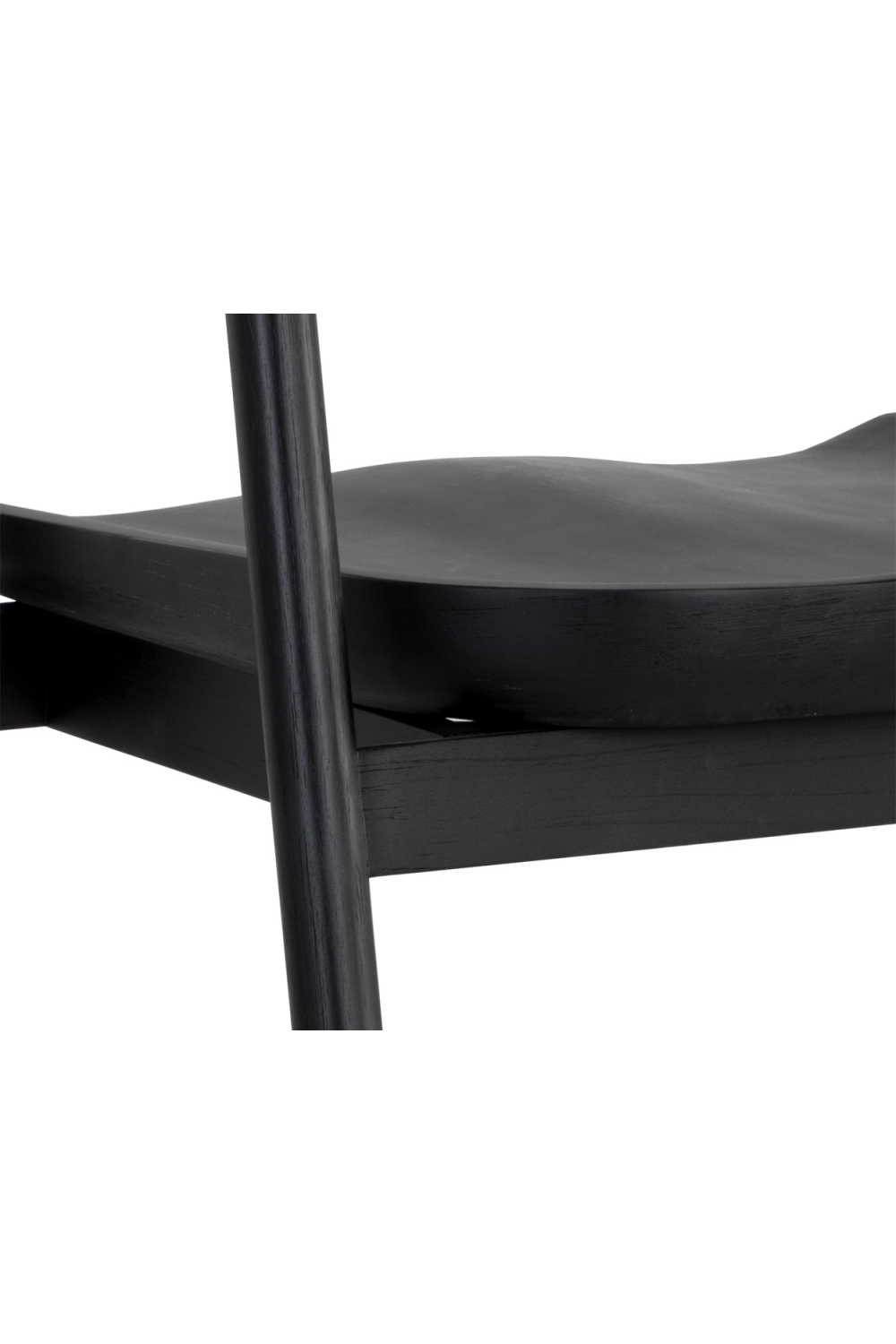 Modern European furniture - Black Acacia Wood Dining Armchair - www.oroa.com | Oroa.com