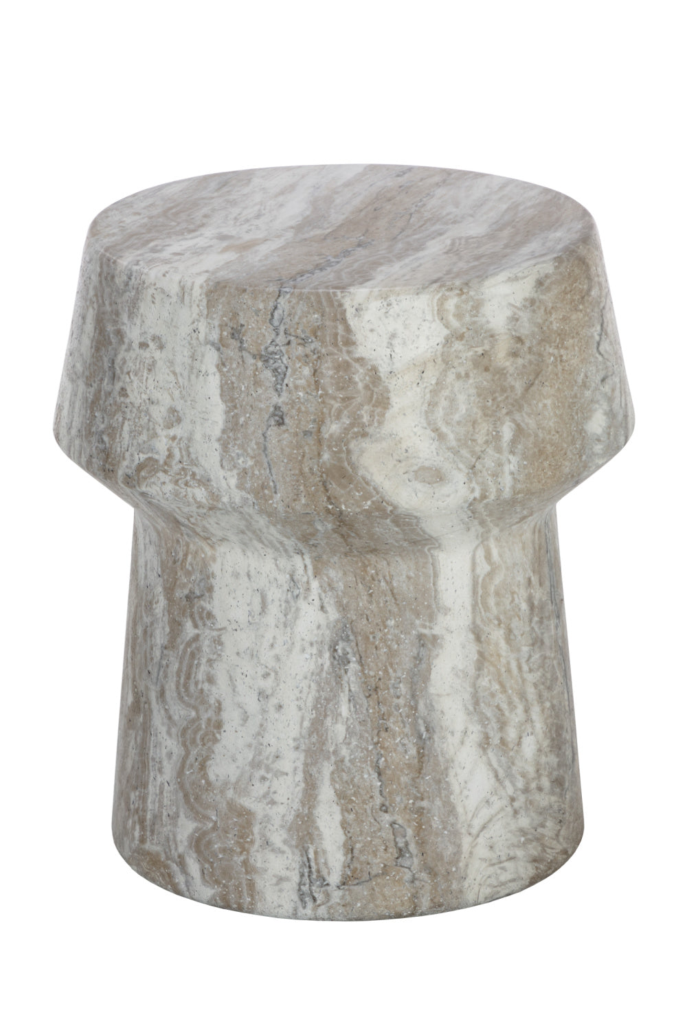 Modern European furniture - Marble Look Indoor/Outdoor End Table - www.oroa.com | Oroa.com