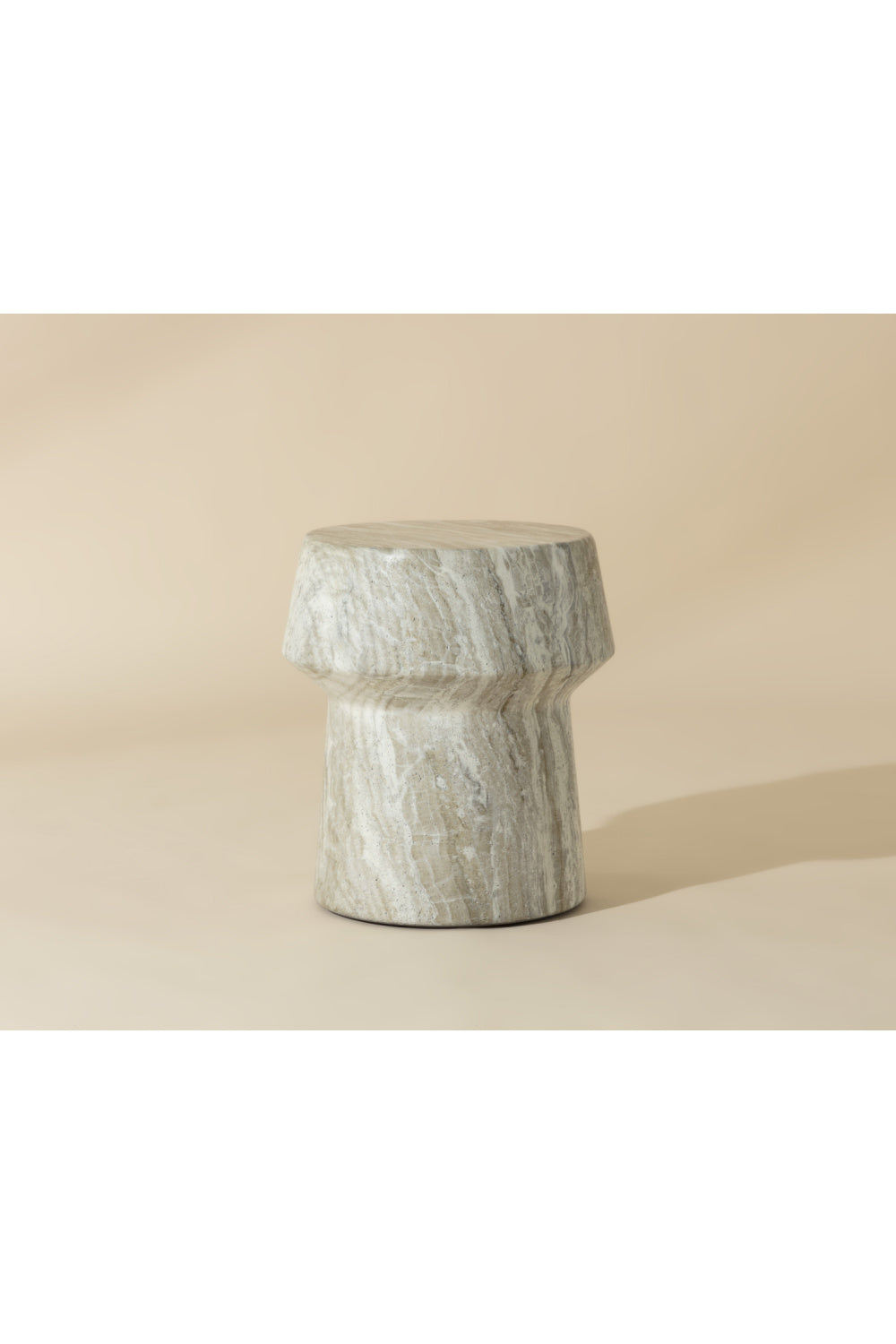 Modern European furniture - Marble Look Indoor/Outdoor End Table - www.oroa.com | Oroa.com