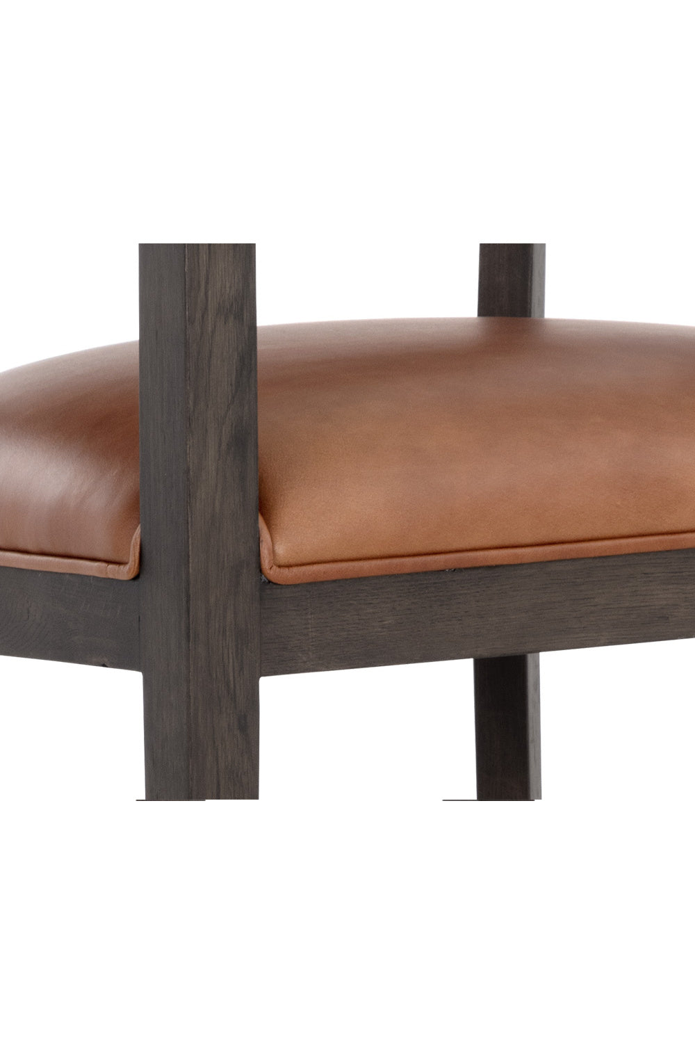 Modern European furniture - Brown Leather Counter Stool - www.oroa.com