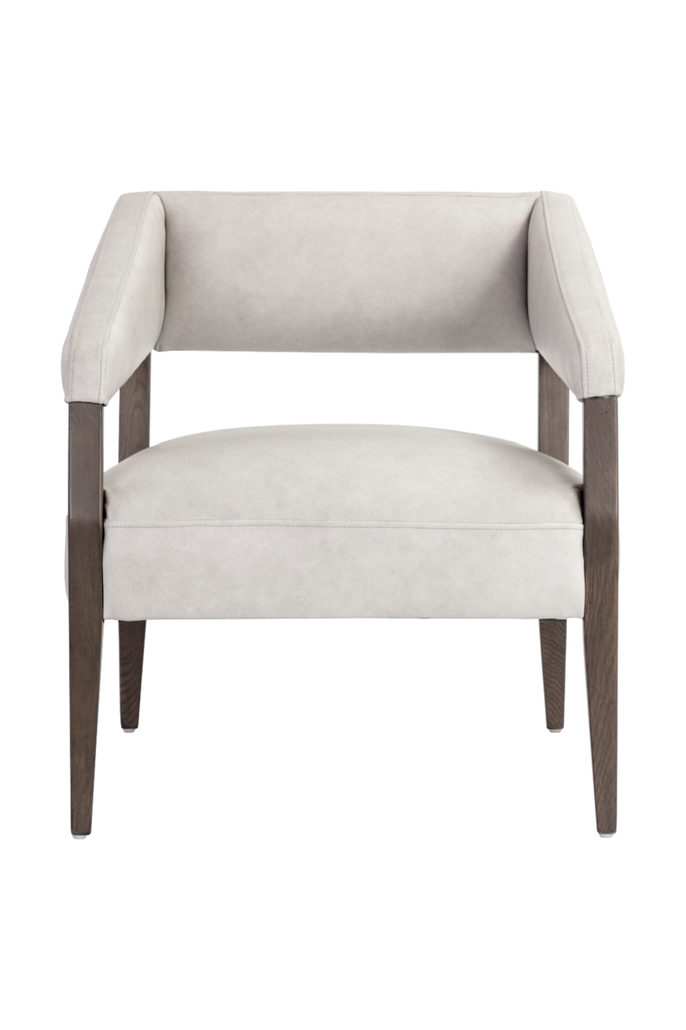 Modern European furniture - Brown Oak Leather Lounge Chair - www.oroa.com | Oroa.com