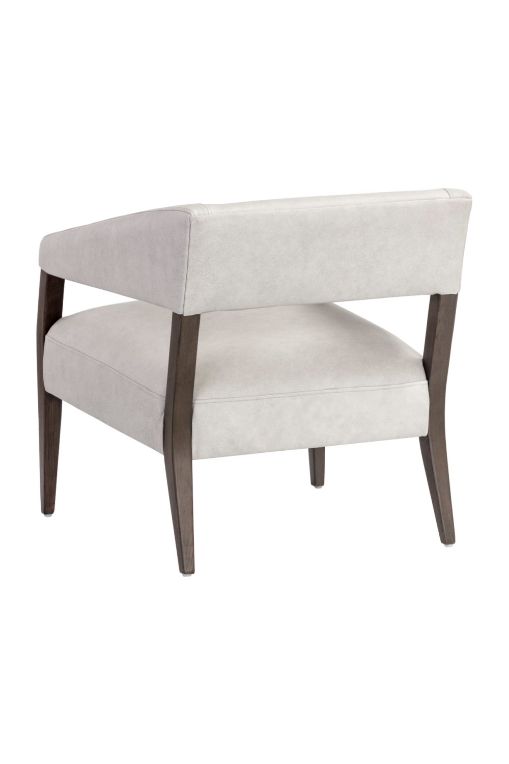 Modern European furniture - Brown Oak Leather Lounge Chair - www.oroa.com | Oroa.com