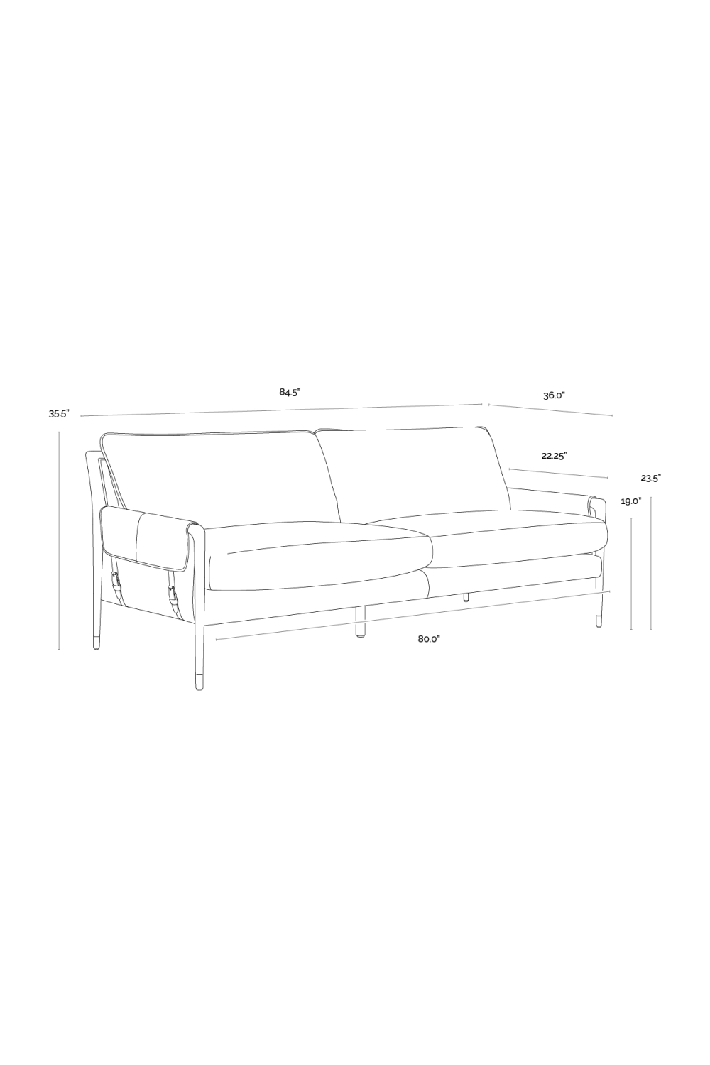 Modern European furniture - Vintage Style Sofa - www.oroa.com