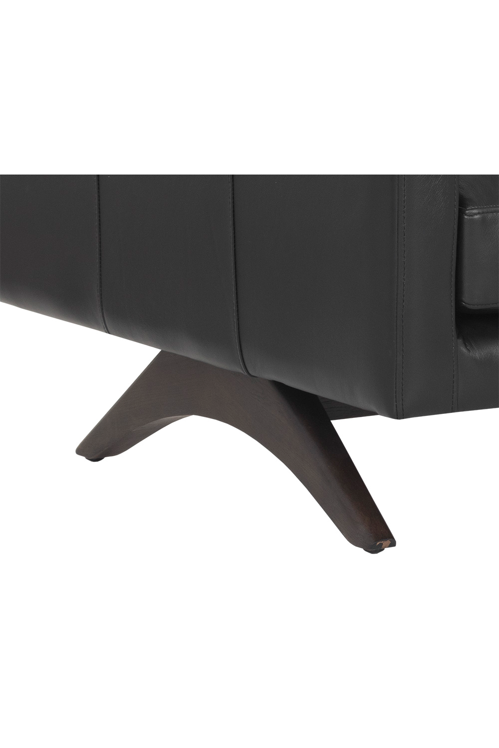 Modern European furniture - Retro-Inspired Leather Sofa - www.oroa.com