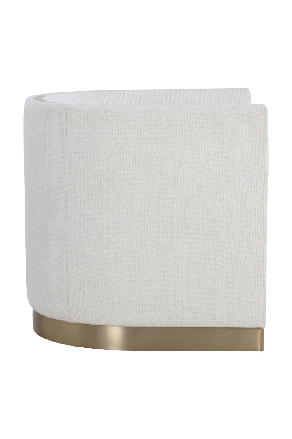 Modern European furniture - Gold Inlay Curved Lounge Chair - www.oroa.com | Oroa.com