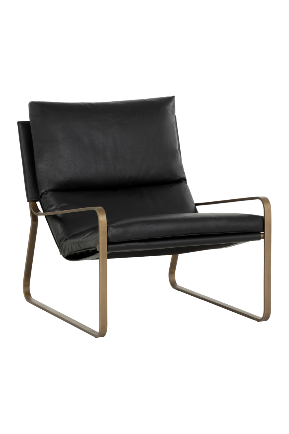 Modern European furniture - Scooped Leather Lounge Chair - www.oroa.com | Oroa.com