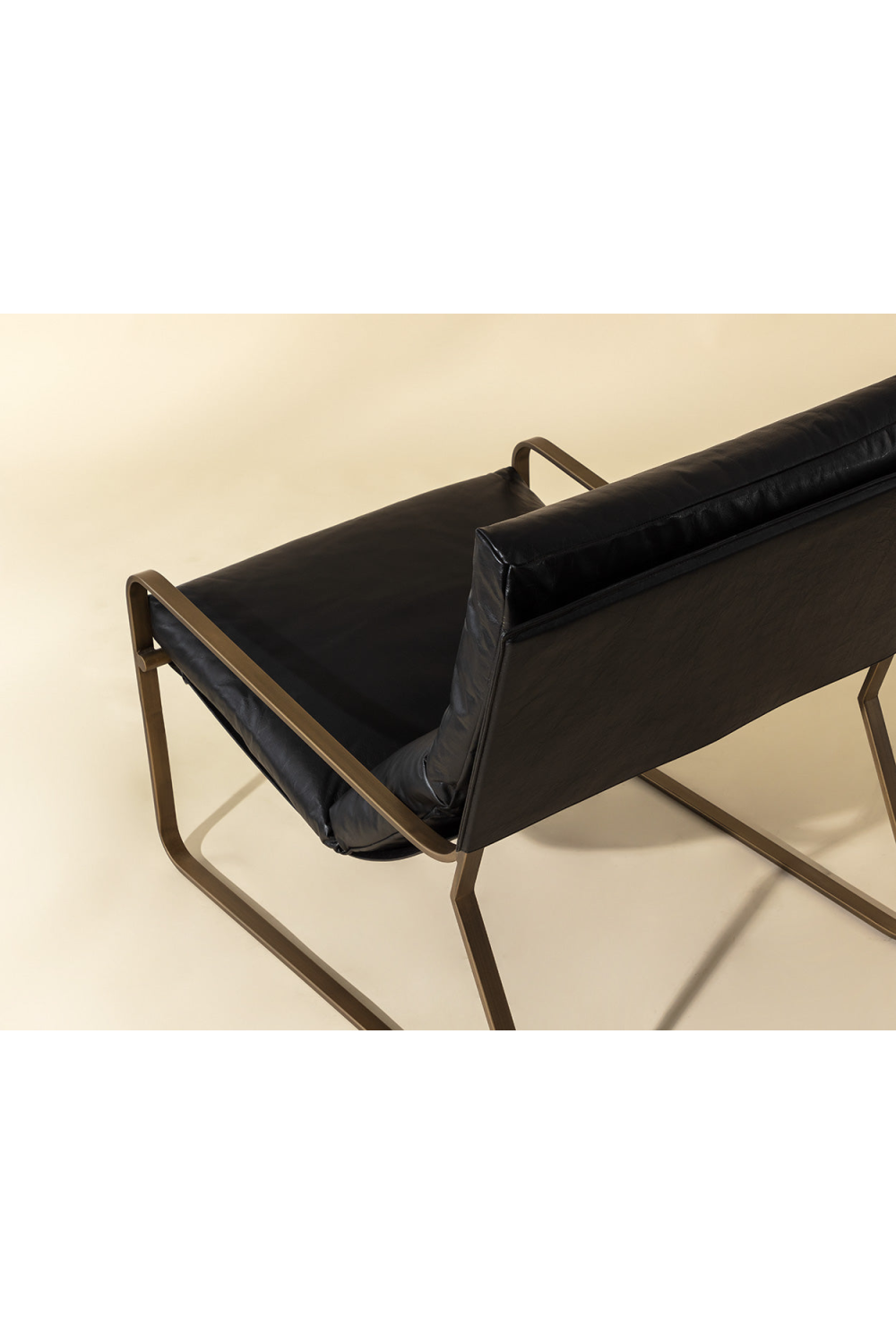 Modern European furniture - Scooped Leather Lounge Chair - www.oroa.com | Oroa.com