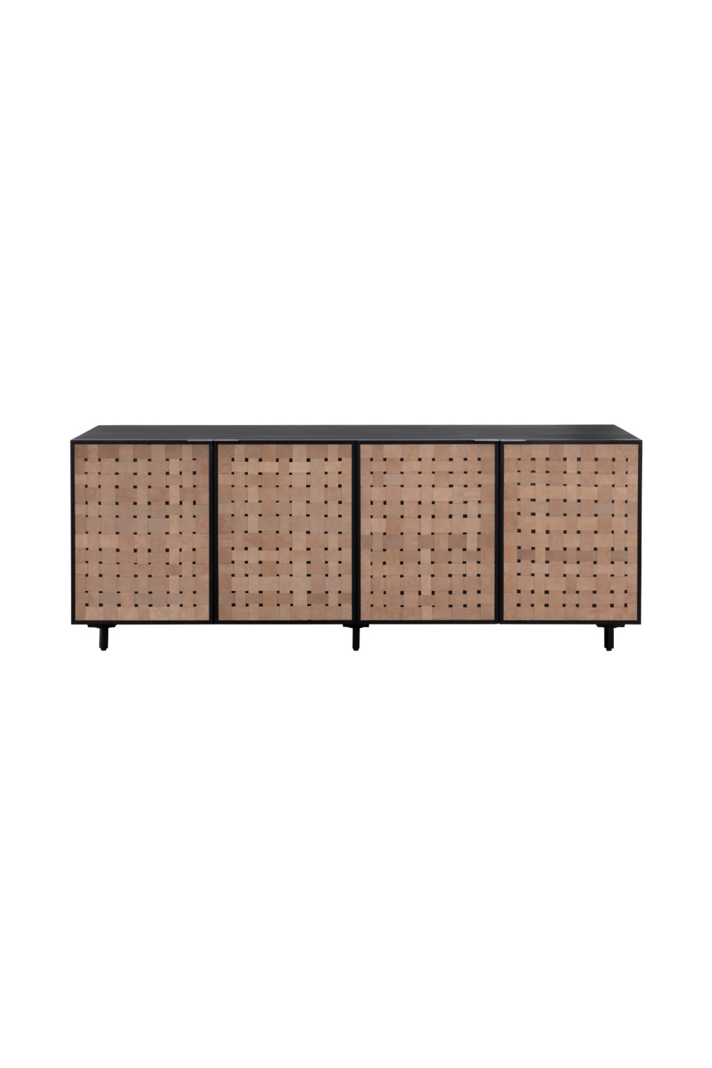 Modern European furniture - Sueded Tan Leather Sideboard - www.oroa.com