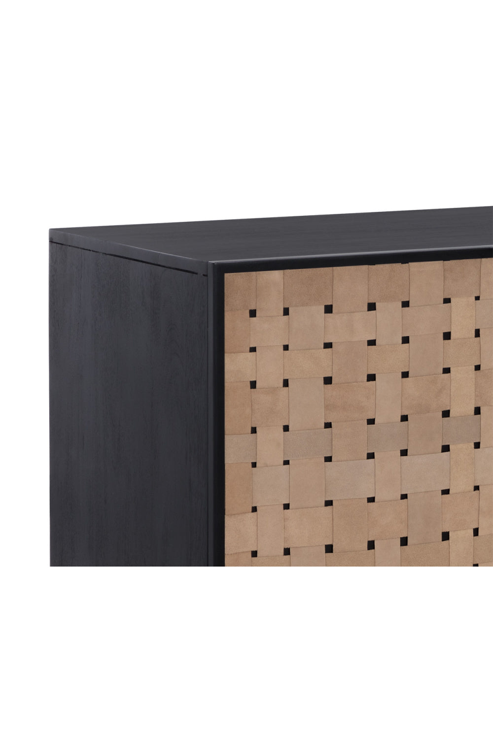 Modern European furniture - Sueded Tan Leather Sideboard - www.oroa.com