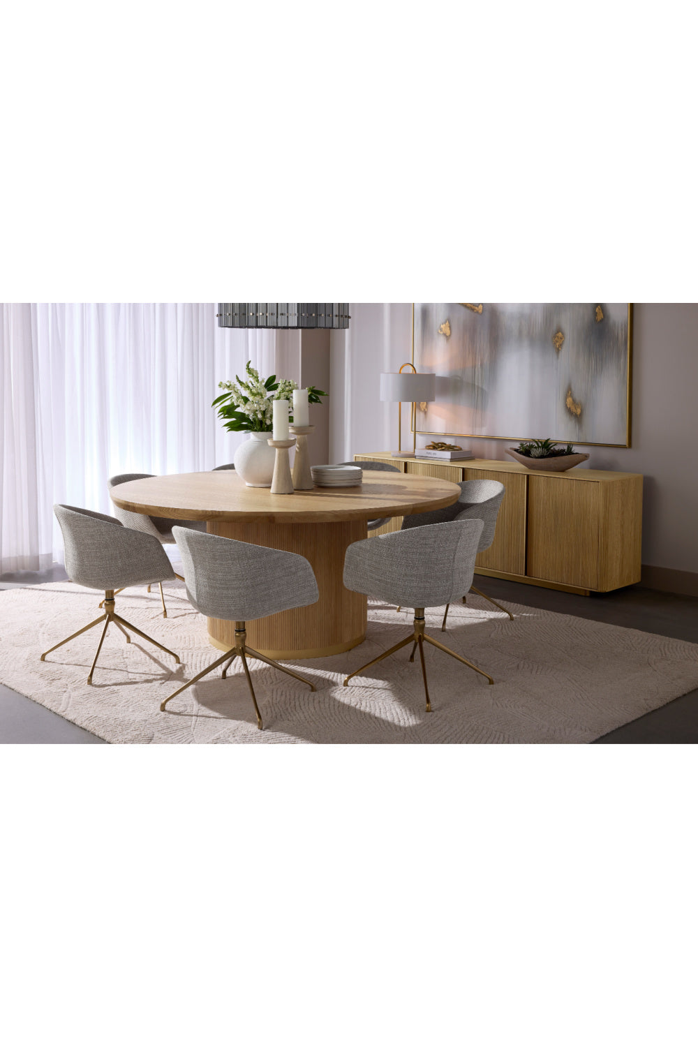 Modern European furniture - Oak 4-Door Sideboard - www.oroa.com | Oroa.com