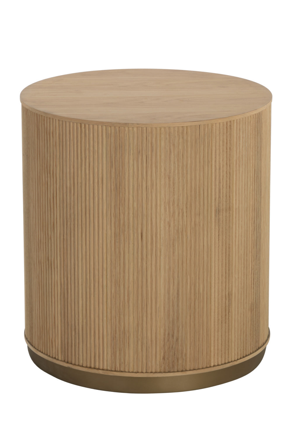 Modern European furniture - Reeded Oak Side Table - www.oroa.com | Oroa.com