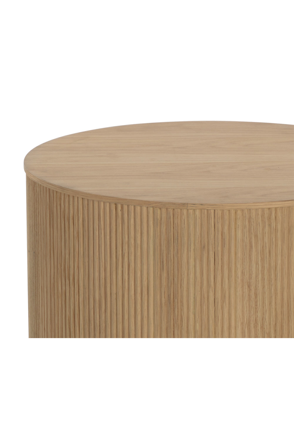 Modern European furniture - Reeded Oak Side Table - www.oroa.com | Oroa.com