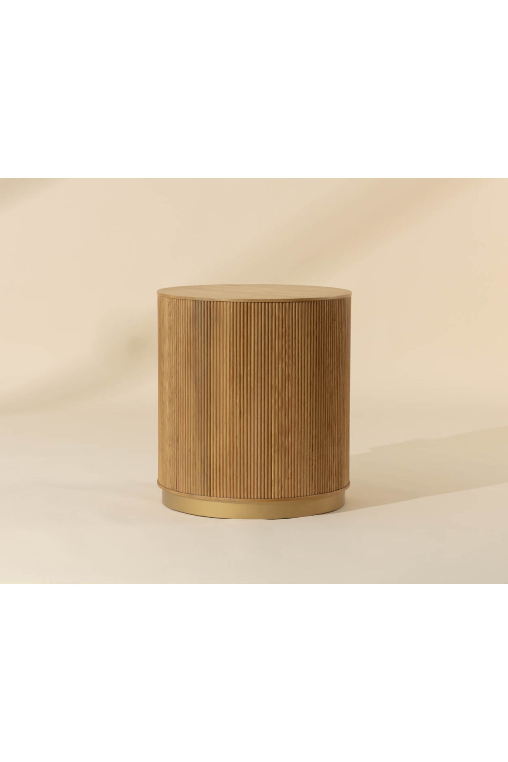 Modern European furniture - Reeded Oak Side Table - www.oroa.com | Oroa.com