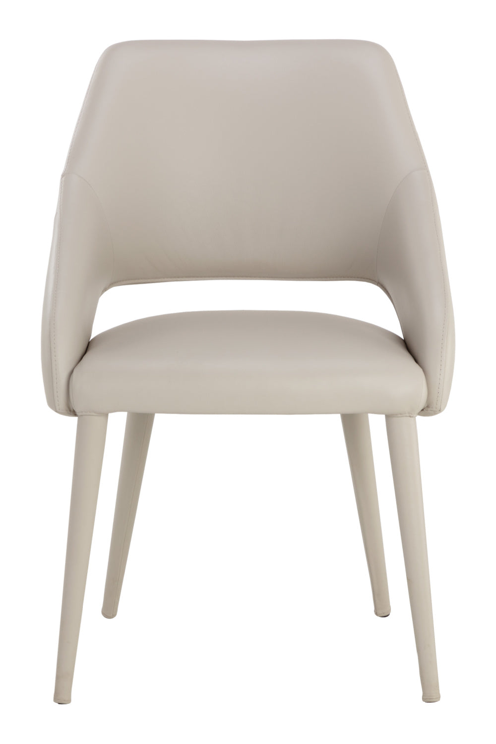 Modern European furniture - Monochromatic Leather Dining Chair - www.oroa.com | Oroa.com