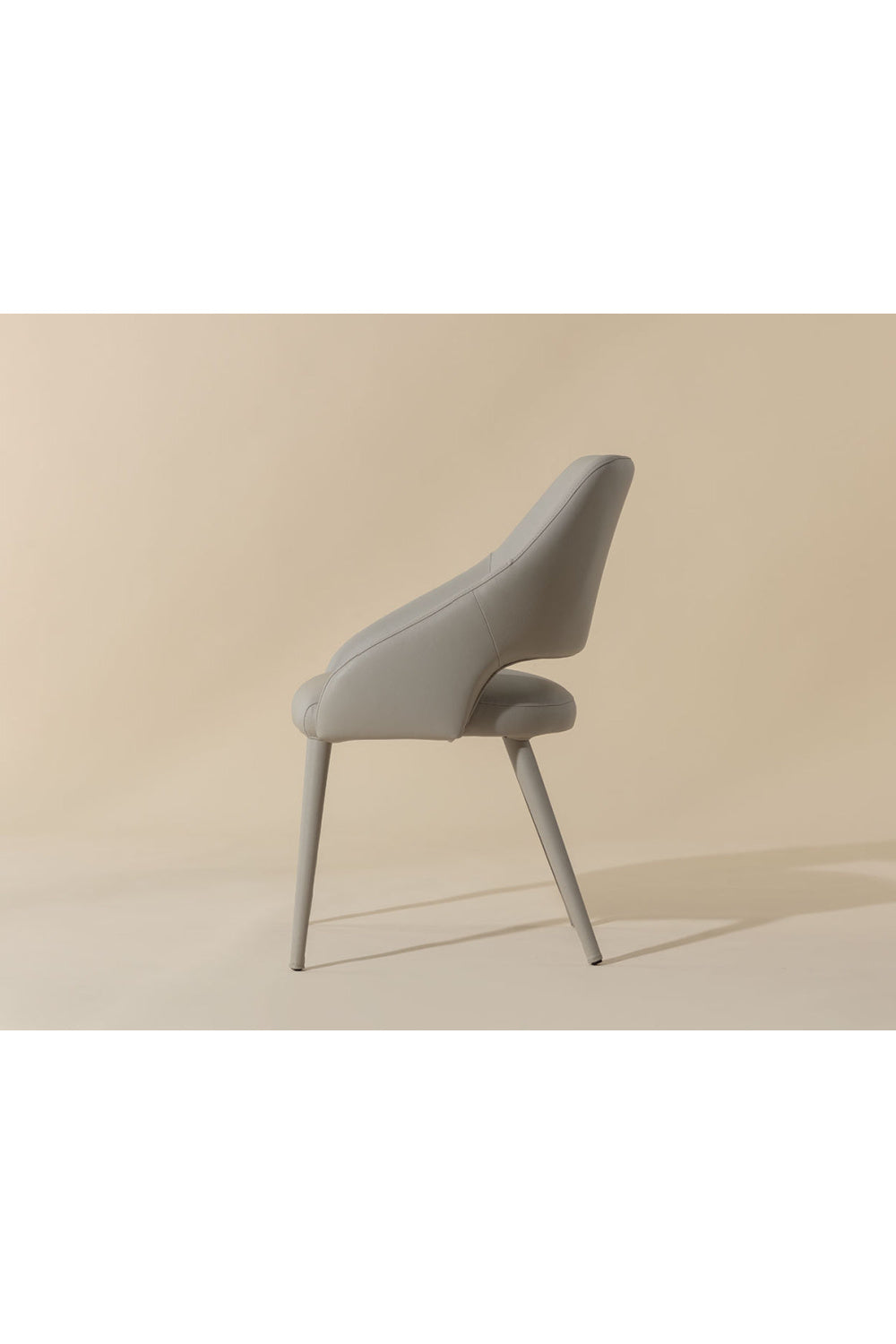 Modern European furniture - Monochromatic Leather Dining Chair - www.oroa.com | Oroa.com