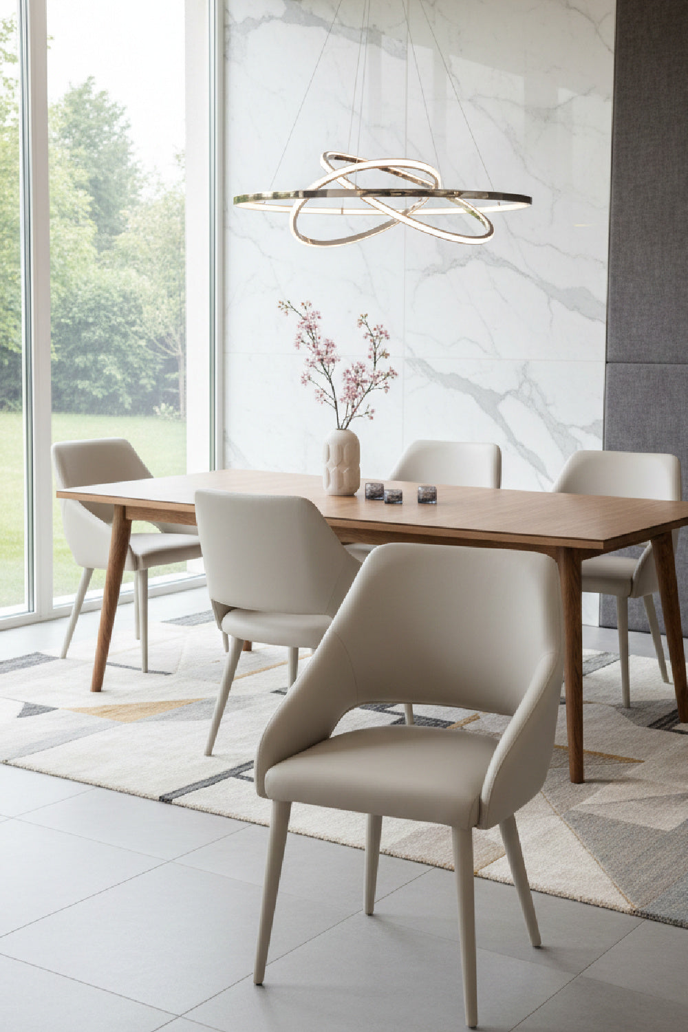 Modern European furniture - Monochromatic Leather Dining Chair - www.oroa.com | Oroa.com