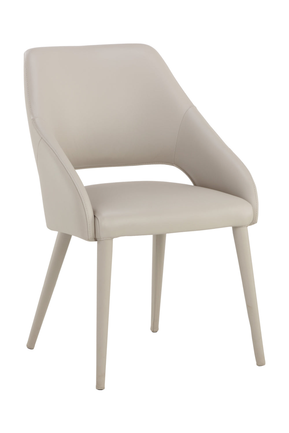 Modern European furniture - Monochromatic Leather Dining Chair - www.oroa.com | Oroa.com