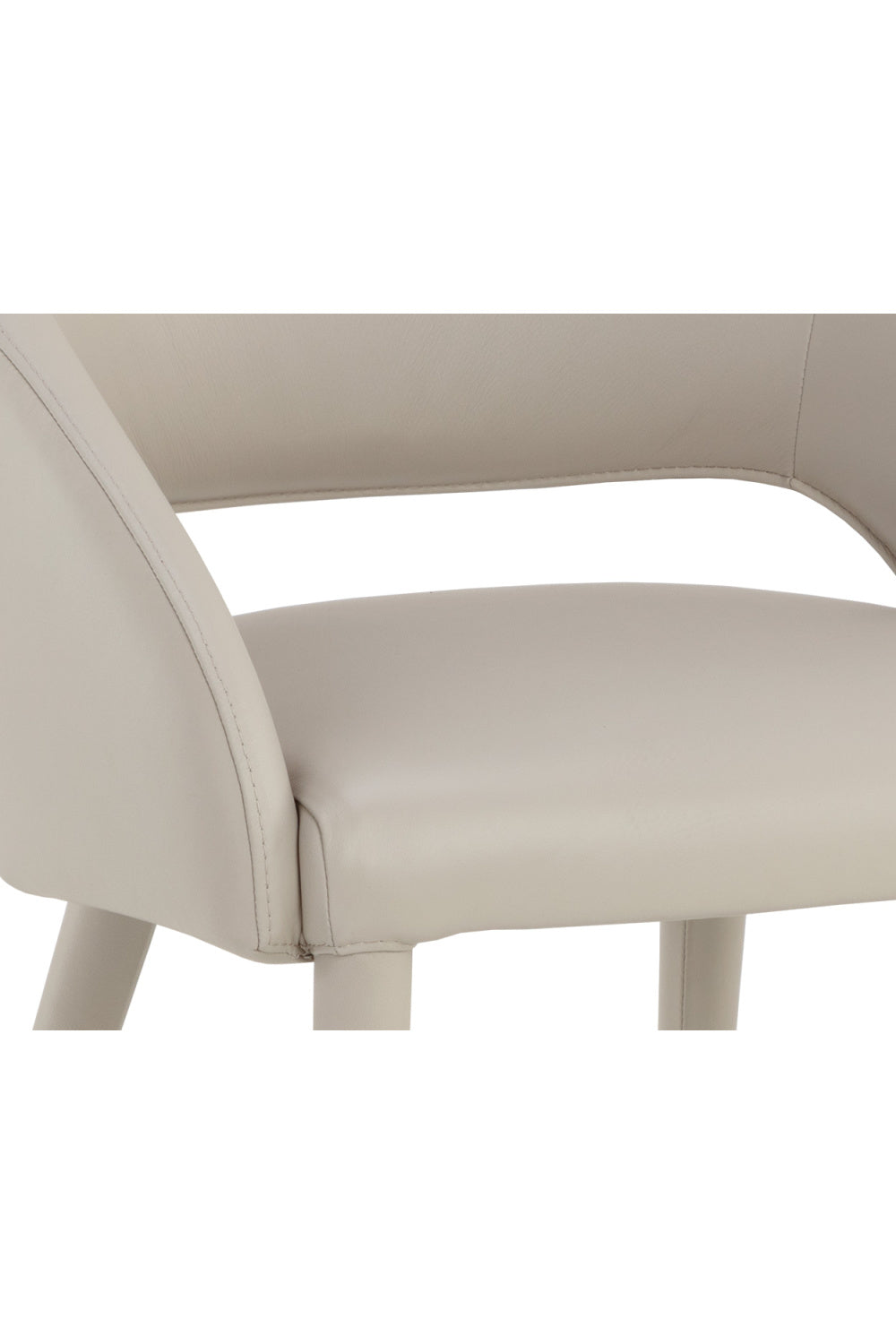 Modern European furniture - Monochromatic Leather Dining Chair - www.oroa.com | Oroa.com